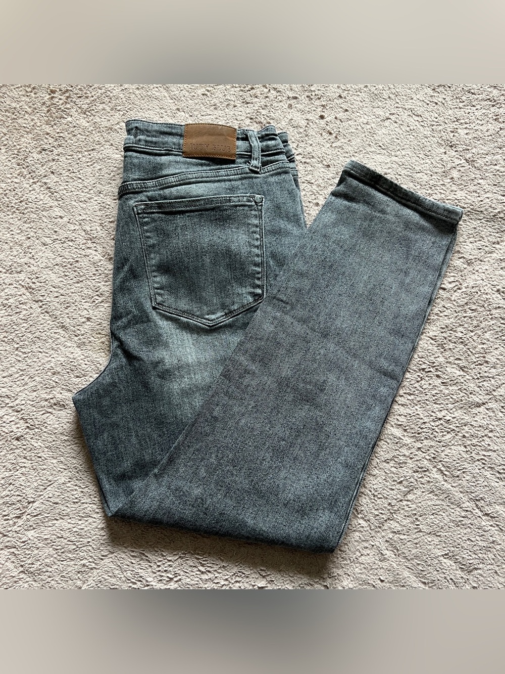 Judy Blue High Rise Slim Fit Jeans Capsule Wardrobe Minimalist Stretch Sz 15/32